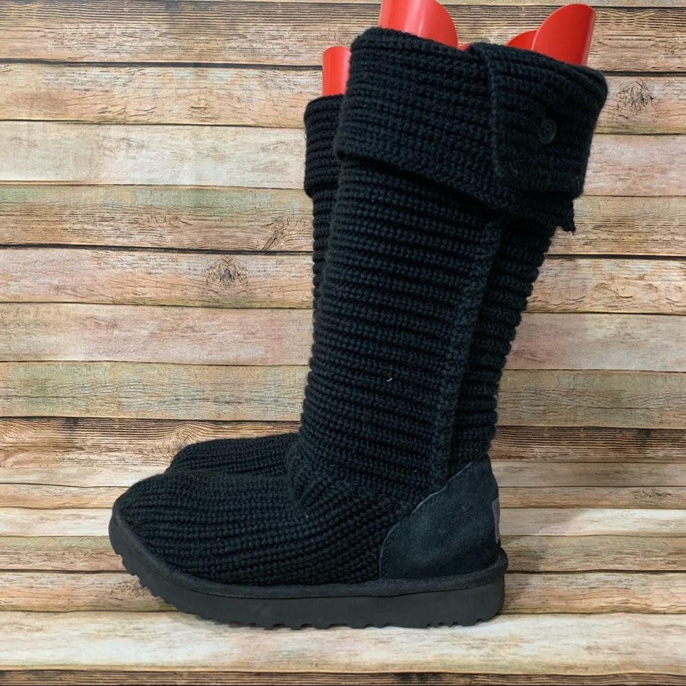 Ugg Black Tripple Button Cardy Boots